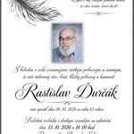 Smútočné oznámenie, Rastislav Ďurčák