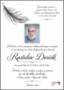 Smútočné oznámenie, Rastislav Ďurčák