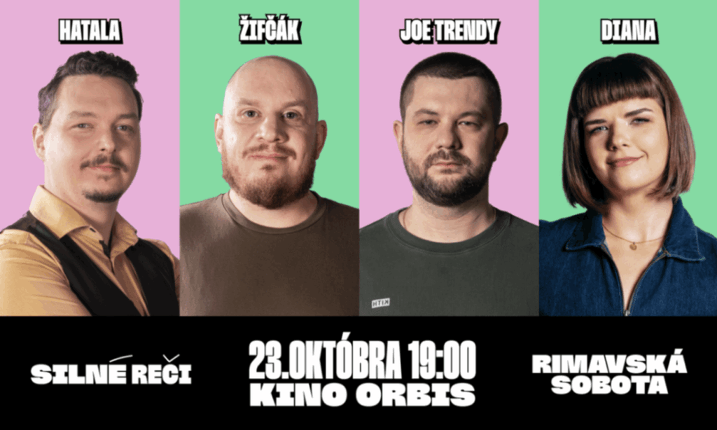 Silné reči Rimavská Sobota plagát