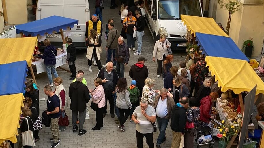 Sobotské trhy na Hlavnom námestí v Rimavskej Sobote
