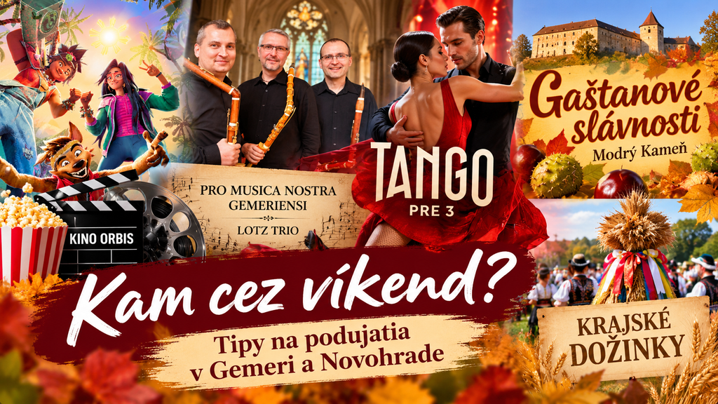 Koláž podujatí, ktoré môžete navštíviť cez víkend