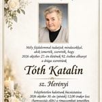 Smútočné oznámenie, Tóth Katalin