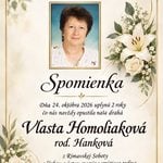 Spomienka na Vlastu Homoliakovú